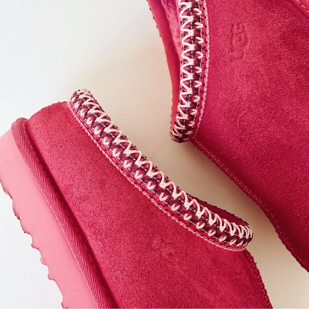 UGG Tasman II Suede Slippers Pink Bloom